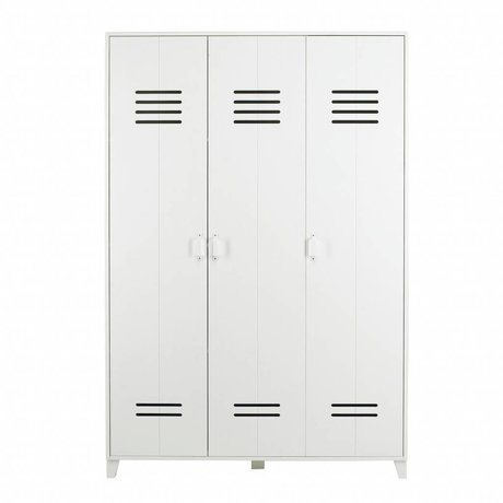 vtwonen Locker Opberggigant 3 porte bianco 186x123x40cm