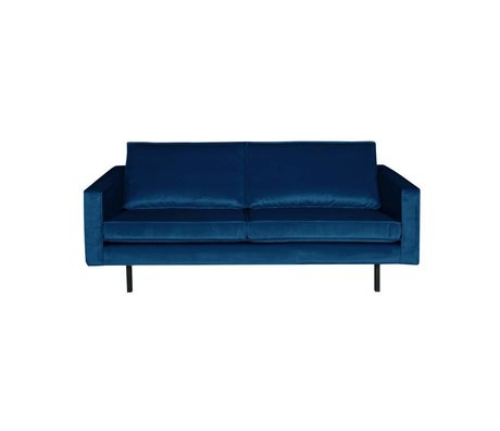 BePureHome Canapé Rodéo 2.5 places Nightshade velours bleu foncé 190x86x85cm