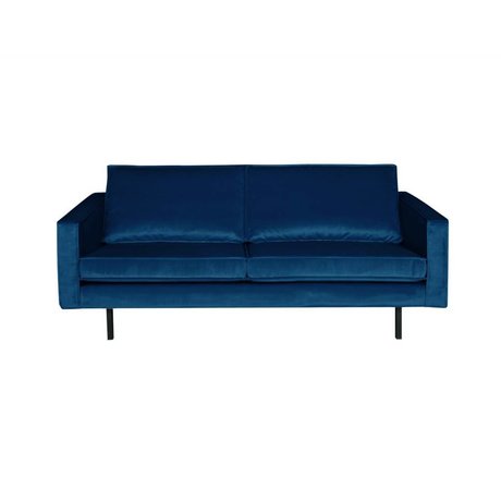 BePureHome Canapé Rodéo 2.5 places Nightshade velours bleu foncé 190x86x85cm