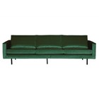 BePureHome Sofa Rodeo 3 seter Grøn skovgrøn velvet 85x277x86cm