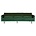 BePureHome Divano Rodeo 3 posti Verde velluto verde bosco 85x277x86cm