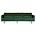 BePureHome Divano Rodeo 3 posti Verde velluto verde bosco 85x277x86cm