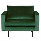 BePureHome Sessel Rodeo Green Forest grün Samt 105x86x85cm