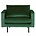 BePureHome Armchair Rodeo Green Forest green velvet 105x86x85cm