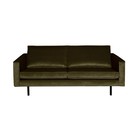 BePureHome Sofa Rodeo 2.5 seater green hunter green velvet 190x86x85cm