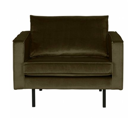 BePureHome Armchair Rodeo Green Hunter green velvet velvet 105x86x85cm
