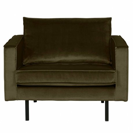 BePureHome Armchair Rodeo Green Hunter green velvet velvet 105x86x85cm
