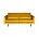 BePureHome Sofa Rodeo 2,5-sæders oker-gul fløjl 190x86x85cm