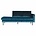 BePureHome Sofa daybed right blue velvet 203x86x85cm