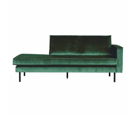 BePureHome Sofa Daybed højre Green Forest Green Velvet 203x86x85cm