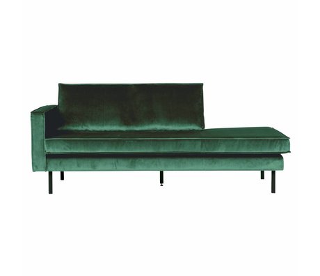 BePureHome Bank Daybed left Green Forest green velvet velvet 203x86x85cm