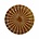 HK-living Piatto per pasticceria Kyoto marrone a strisce in ceramica 20x20x3cm
