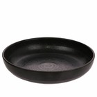 HK-living Piatto Kyoto Pasta porcellana rustica marrone 21,5x21,5x4,8cm