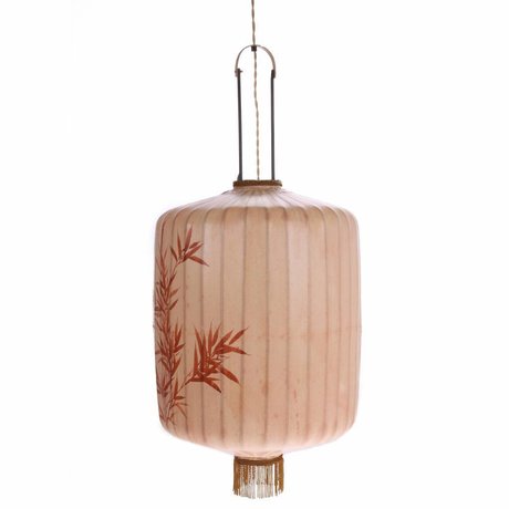 HK-living Lantern XL hudfarvet bomuld 45x45x62 / 92cm