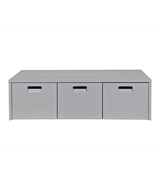 Aufbewahrungsbank Store hellgrau Kiefer 120x50x36cm - lefliving.de