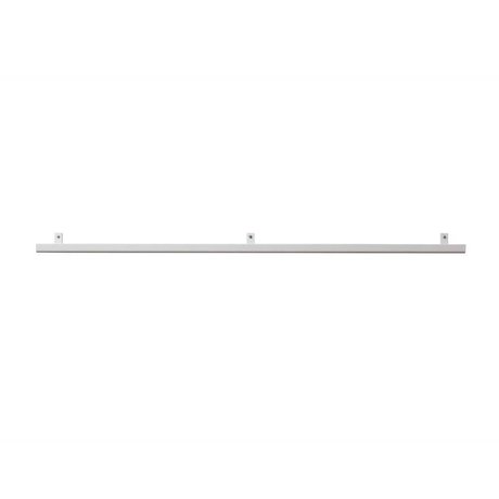 vtwonen Tablero de pared de metal blanco 120x7, 5x2, 5cm