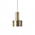 Ferm Living Lampe à suspension Disc Low laiton couleur or métal