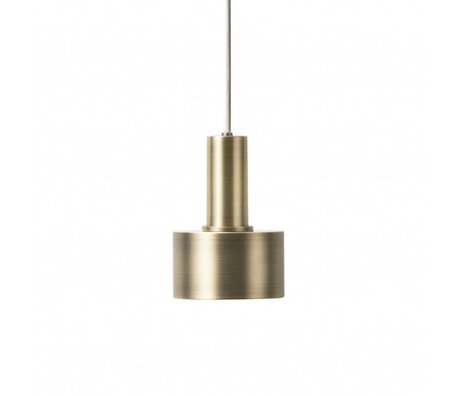 Ferm Living Lampe à suspension Disc Low laiton couleur or métal