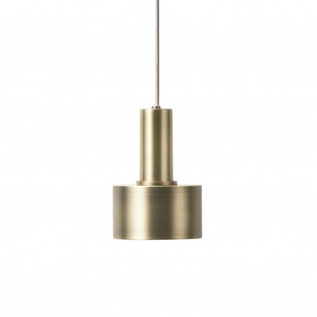 Ferm Living Lampada a sospensione Disco in metallo color ottone dorato