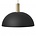Ferm Living Lampe à suspension Dome Low laiton noir métal couleur or