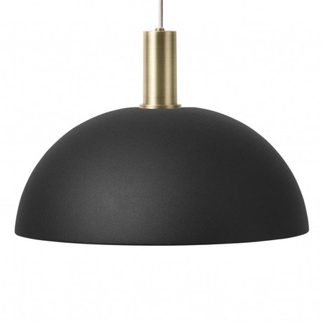 Ferm Living Lámpara colgante Dome Low metal latón dorado