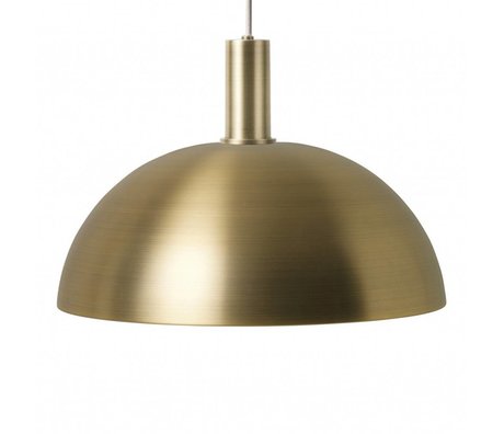 Ferm Living Hanging Lamp Dome Lavt guld metallisk farve metal