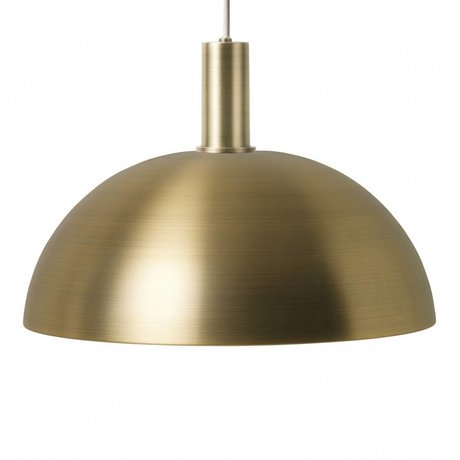 Ferm Living Hanging Lamp Dome Lavt guld metallisk farve metal