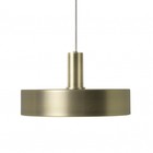 Ferm Living Hanging Lamp Record Low brass gold color metal