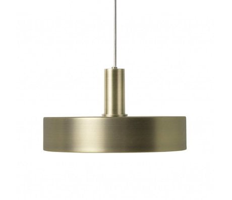 Ferm Living Hanging Lamp Record Low brass gold color metal