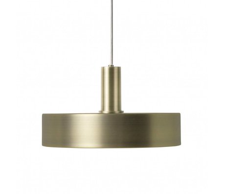 Ferm Living Lampada a sospensione Disco in metallo color ottone dorato