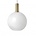 Ferm Living Lámpara colgante esfera de ópalo Vidrio blanco bajo color oro metal dorado