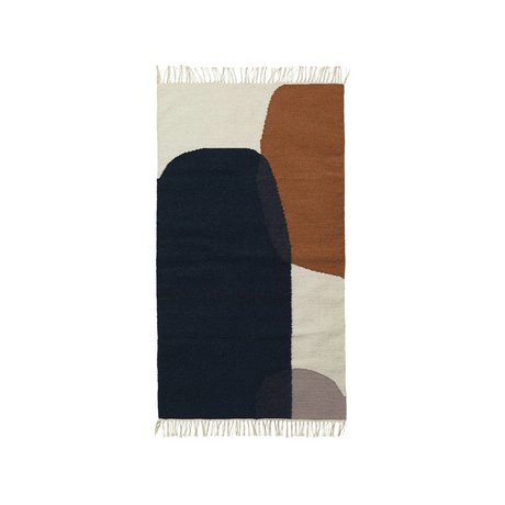 Ferm Living Tæppe Kilim Merge vat 80x140cm