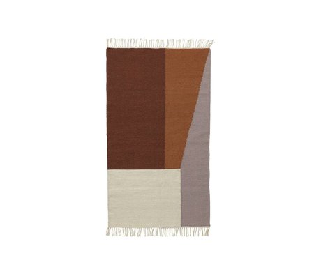 Ferm Living Carpet Borders kilim cotton wool 80x140cm