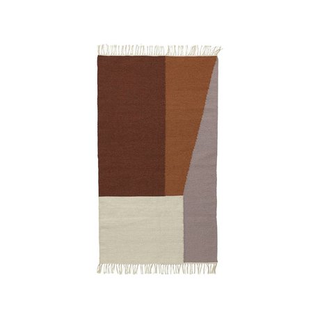 Ferm Living Carpet Borders kilim cotton wool 80x140cm