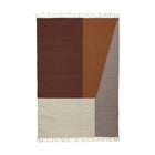 Ferm Living Alfombra Borders lana de algodón kilim 140x200