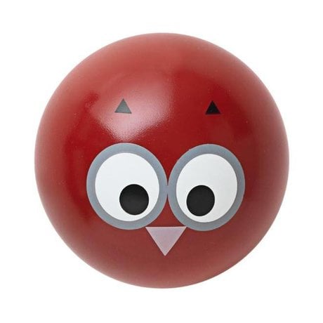 Ferm Living Ganci Wall 'Owl Hook' legno rosso Ø5cm