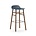 Normann Copenhagen forma Barstool azul marrón 45x45x87cm madera plástica
