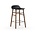 Normann Copenhagen forma Barstool marrón negro 43x42,5x77cm madera plástica