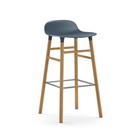 Normann Copenhagen Barstool formular blue brun plast eg 45x45x87cm