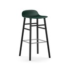 Normann Copenhagen Barstool formular grøn sort plast tømmer 53x45x87cm