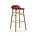 Normann Copenhagen Sgabello modulo rosso marrone plastica rovere 45x45x87cm