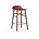 Normann Copenhagen Barstool formular rød brun plast tømmer 43x42,5x77cm