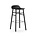 Normann Copenhagen Bar chair shape black plastic wood 53x45x87cm