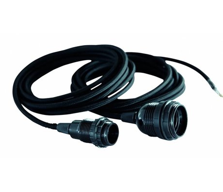 Housedoctor El-kabel med E27, sort, 300 cm