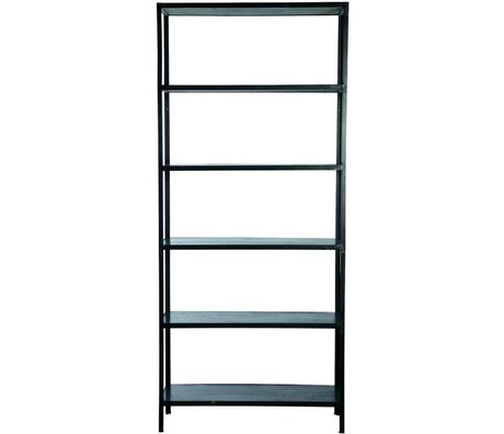 Nicolas Vahé Shelving cabinet Cubik NO. 4 with 6 compartments made of metal, black, 92x31xh210cm