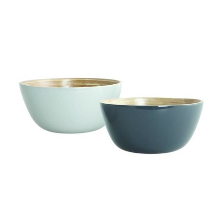 Nicolas Vahé Bowl Set Cravina bamboo, gray, Ø12,5cm