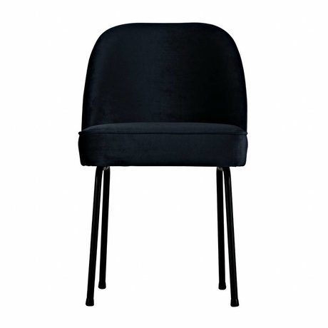 BePureHome Vogue silla de comedor de terciopelo de tinta