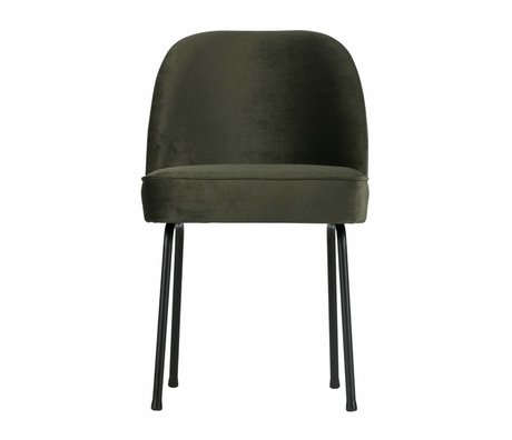 BePureHome Vogue dining chair velvet onyx