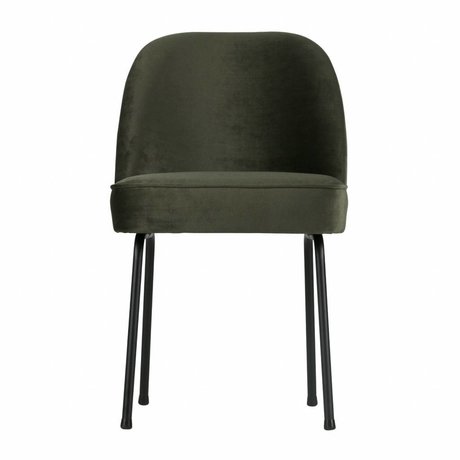 BePureHome Vogue dining chair velvet onyx