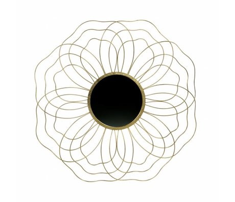 BePureHome Hermoso espejo metal latón antiguo l